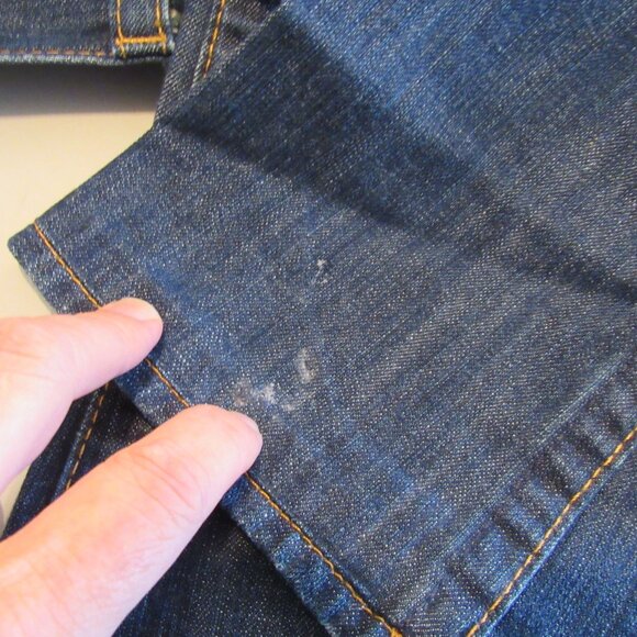 True Religion Jeans Unisex Size 29 Section Row Seat Dark Blue Wash Distressed - Picture 13 of 14